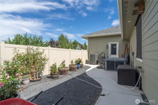 Fenced Side yard