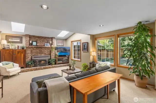 Skylights add natural light