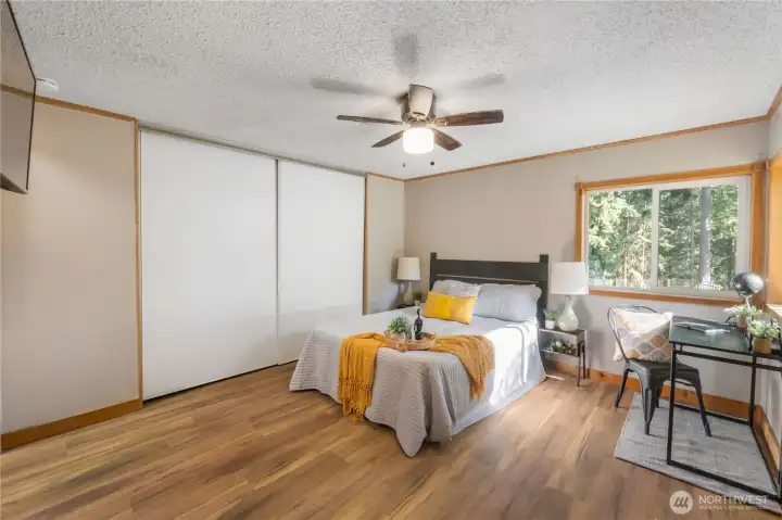 Primary bedroom with large closet