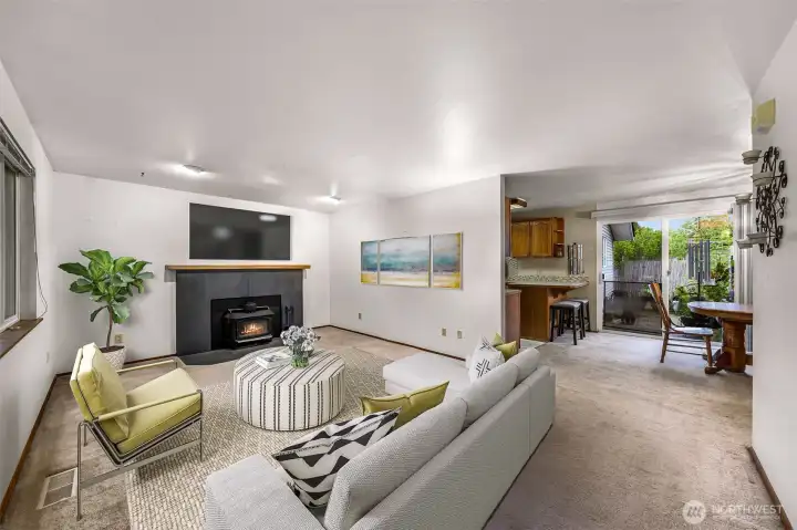 3 bedroom with 1.5 bathroom rambler with updates