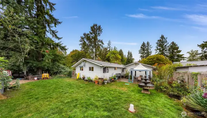 Almost a quarter acre with a fenced backyard