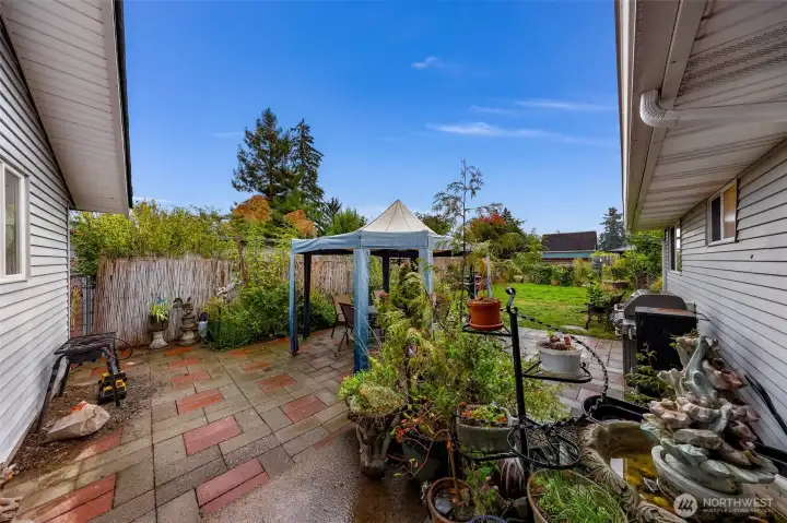 Large patio