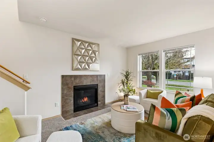 Large pictures windows for loads of natural light!