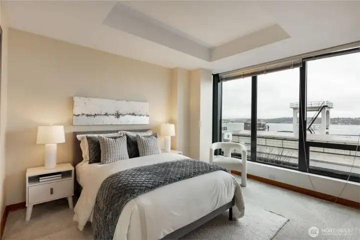 second Bedroom with westerly views.