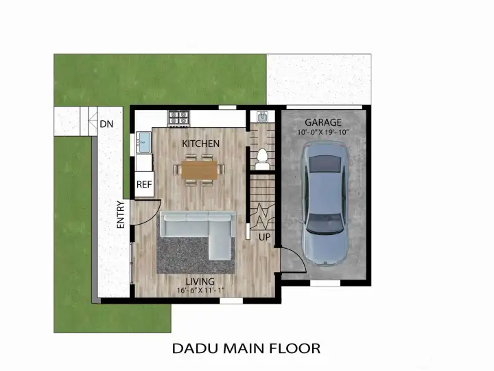 Lower level floor plan