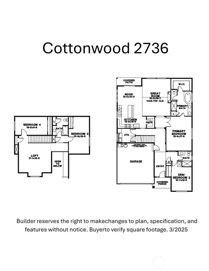 Cottonwood floorplan