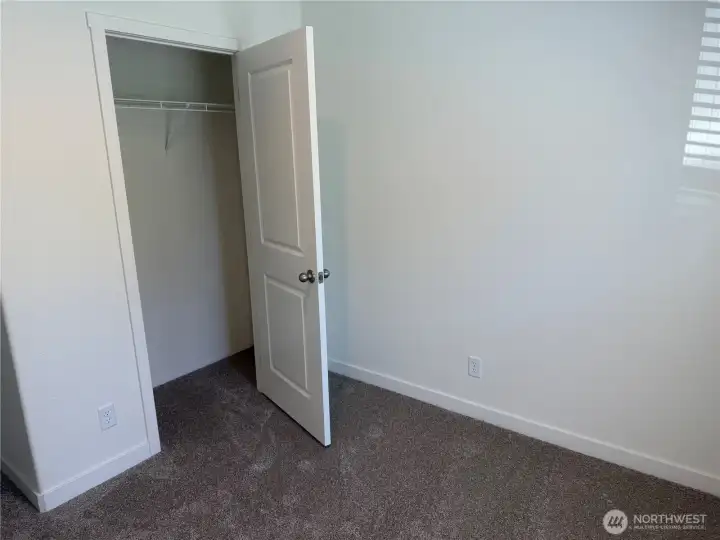 Bedroom 2 closet area.