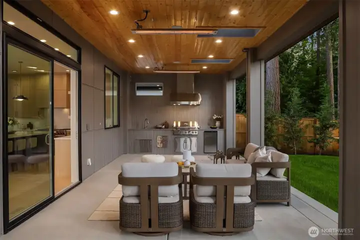 Some of life's best moments happen outdoors. Thoughtfully designed gathering spaces, mature landscaping, and expansive lawn areas create a setting meant to be enjoyed for years to come.