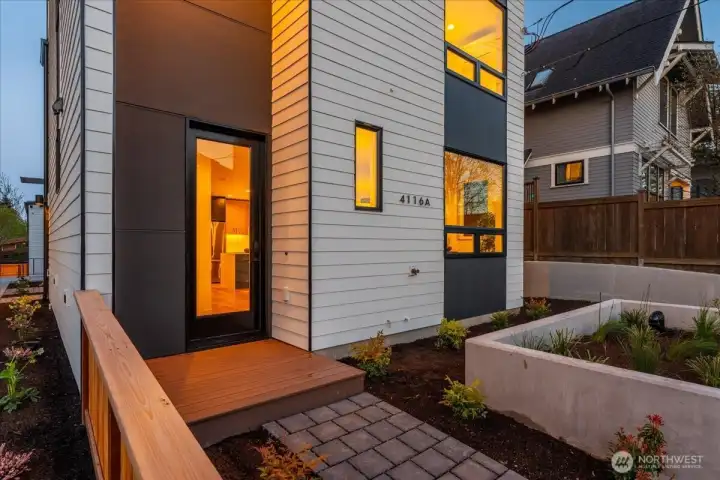 Come on in! Photo of model unit 4116 Burke Ave N, buyer to verify.