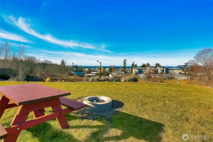 So much open space to enjoy views and entertain with bay views from common areas.