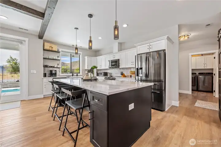 Kitchen facing Primary Entry