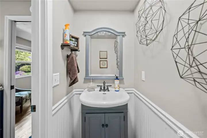 Lower Level Half Bath for guests