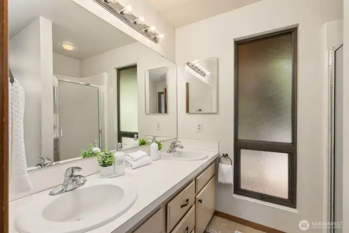 ...a 3/4 bath...