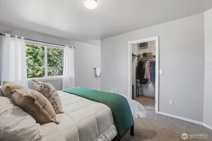 Primary Bedroom with walk-in closet Primary Bedroom with walk-in closet