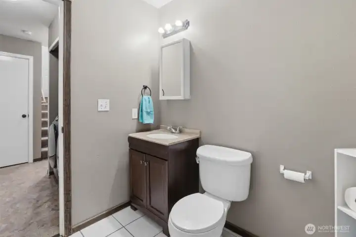 Half bath downstairs Half bath downstairs