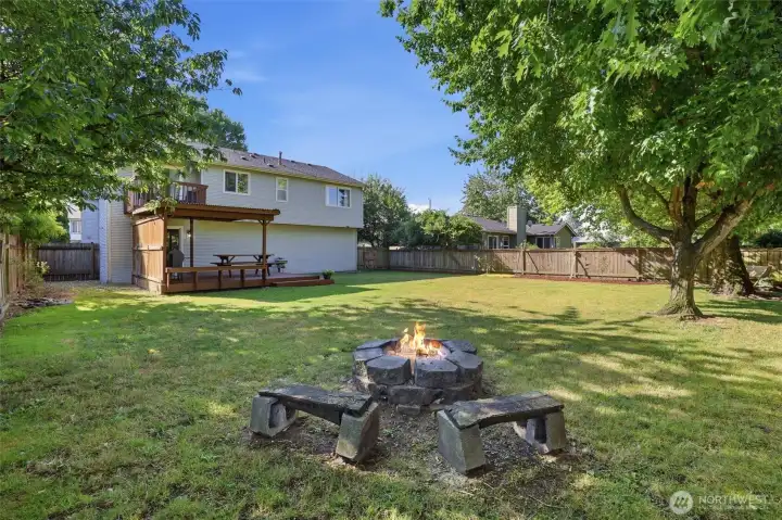 Backyard firepit Backyard firepit