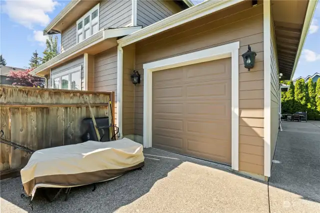 Did I say this home has a 4 car garage?  This is view of seperate entry into garage for your outdoor lawn equipment or golf cart.