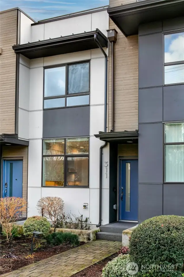 Great street presence with this community oriented townhome.