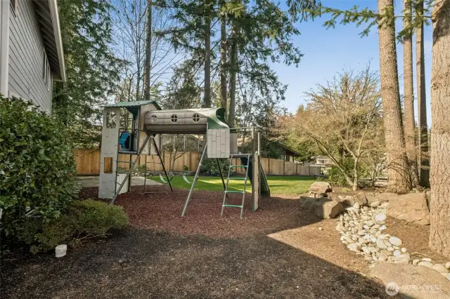 Unique playset conveys with the property sale!