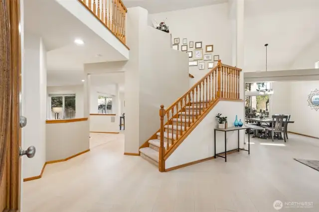 Vaulted ceilings, great lighting and plenty of windows highlight the new interior paint and LVP flooring!