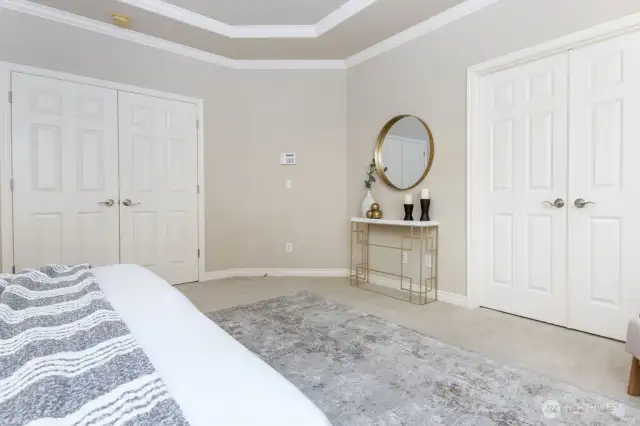 Spacious primary bedroom.