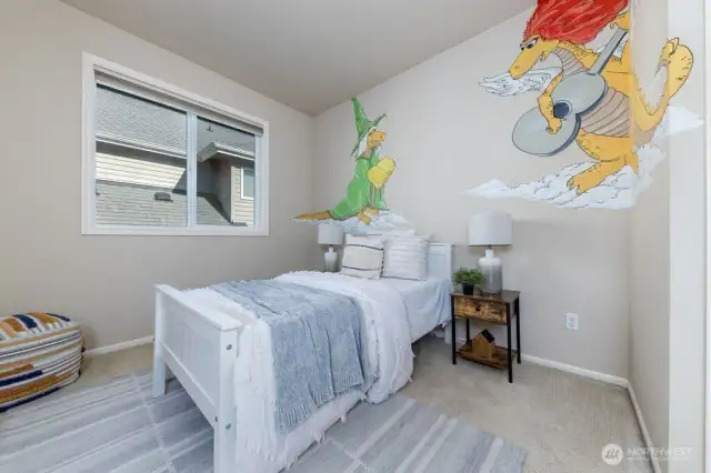 Reading Dragons! Original art work for bedtime stories in 1 of 4 bedrooms on 2nd floor!