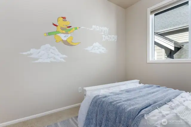 Reading Dragons! Original art work for bedtime stories in 1 of 4 bedrooms on 2nd floor!