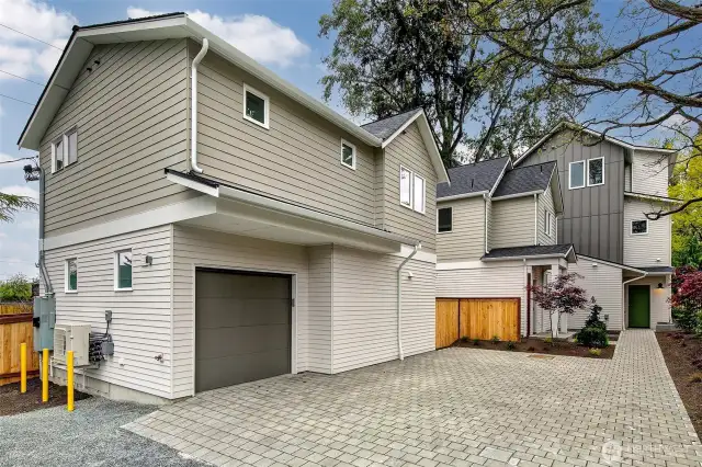 Back of home, garage