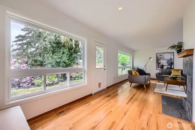 Gleaming original hardwood floors throughout.