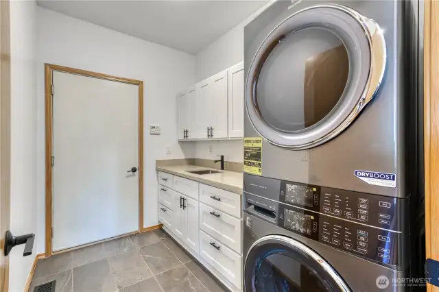 Brand new top of the line washer/dryer stay with the home.
