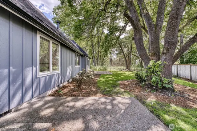 Home is adjacent to Fleet Creek Nature Preserve for added privacy and the beauty of nature.