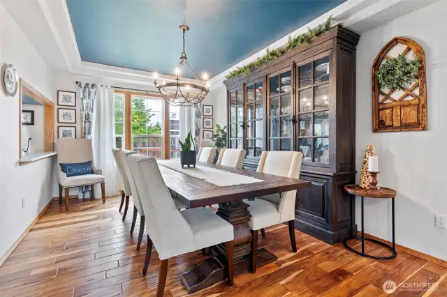 Dining Room w pass through from kitchen