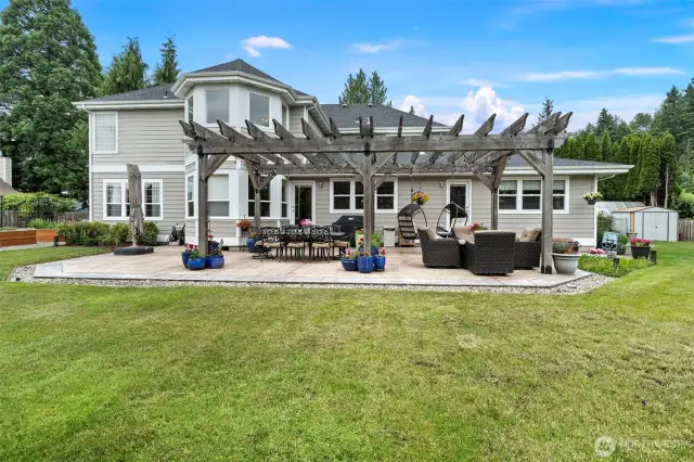 Patio made for entertaining.