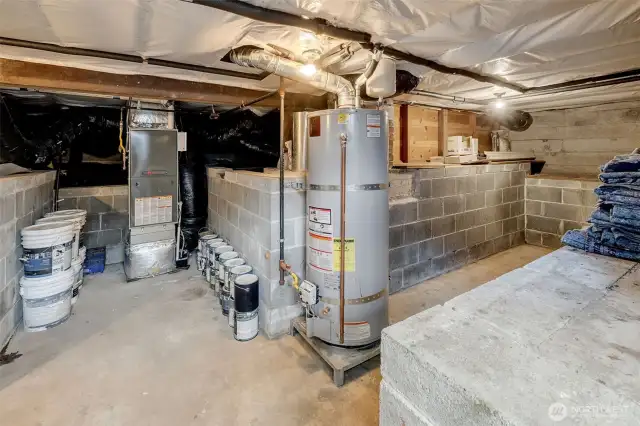 Tons of storage on lower level