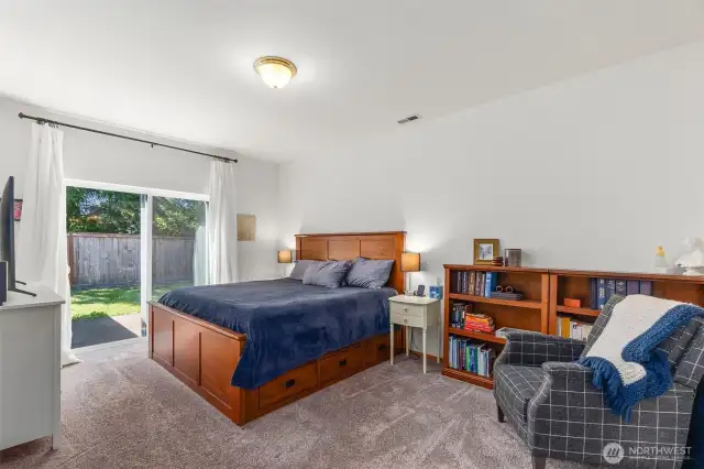 Primary Room with backyard access.
