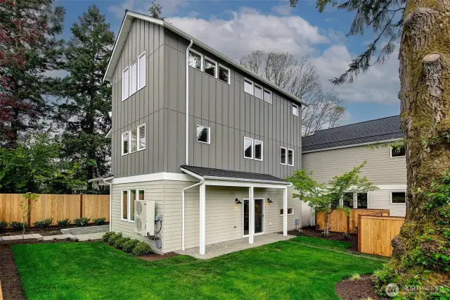 Large, private yard