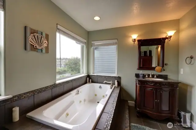 Primary jacuzzi tub