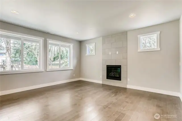 Photos of a completed home next door