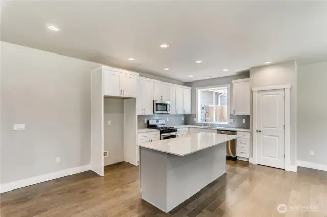 Photos of a completed home next door