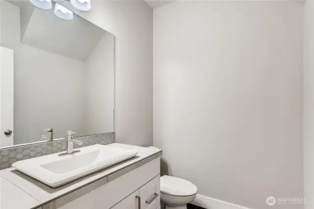 Photos of a completed home next door