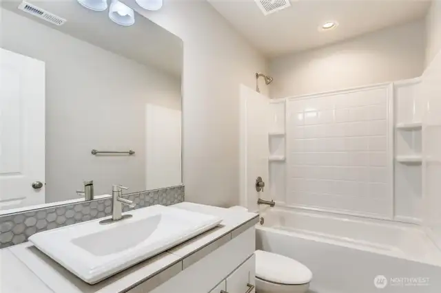 Photos of a completed home next door