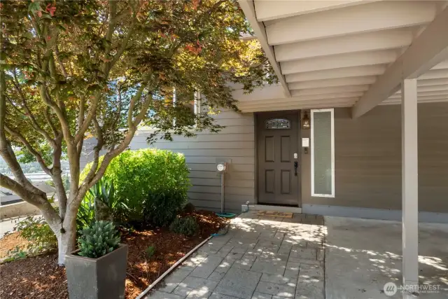 Welcome home! Covered parking to front door.