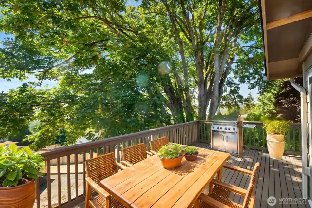 Dinner on the deck, yes please!