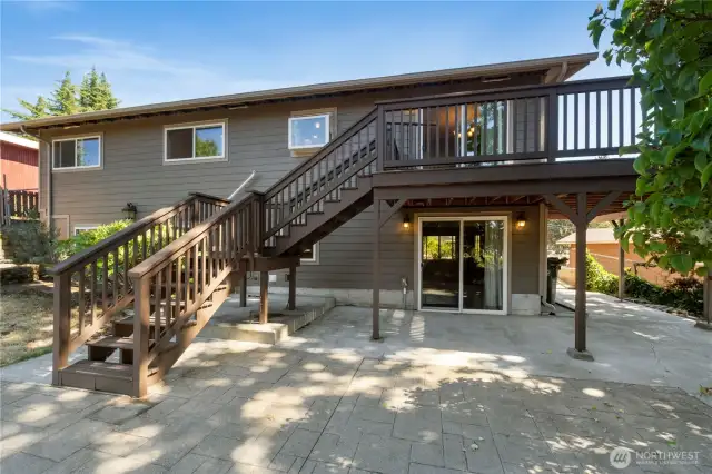 Perfect patio for BBQ's and celebrations