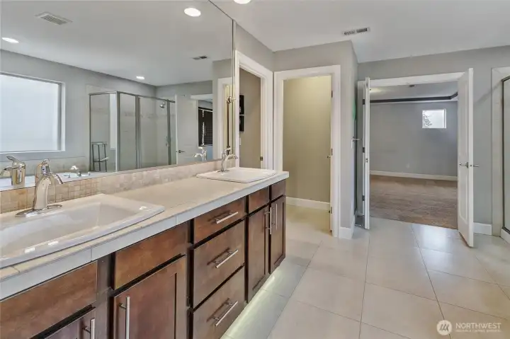 Double Sinks and 2 Walk-In Closets
