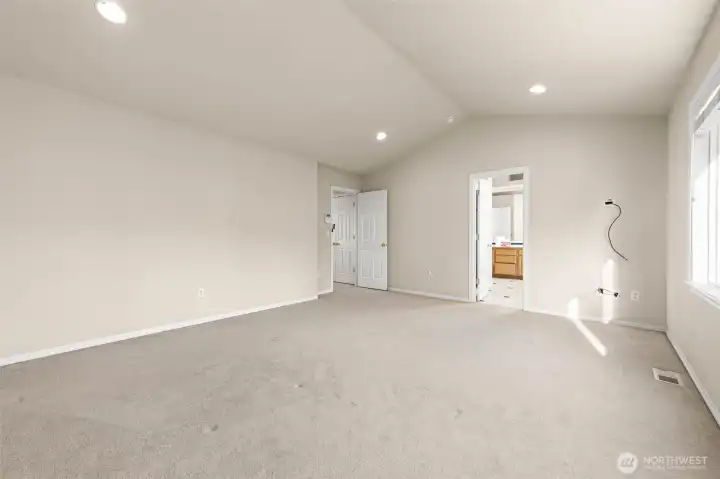 Primary Bedroom and entrance to primary en suite