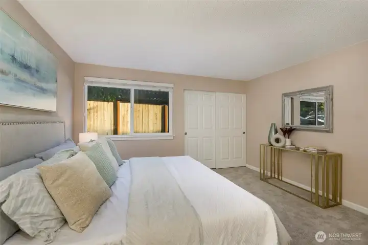 Primary bedroom has 2 full-sized closets