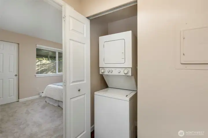 In-unit laundry near bedrooms