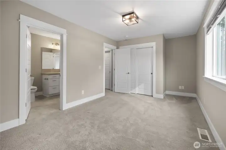 Bedroom two upstairs attached to full bath