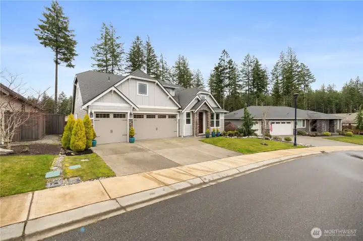 A well-maintained exterior and attractive neighborhood setting highlight the appeal of this McCormick Woods home